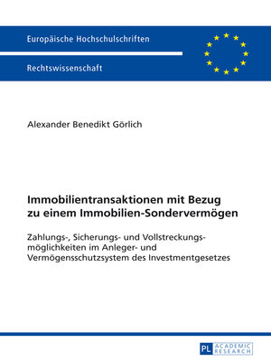cover image of Immobilientransaktionen mit Bezug zu einem Immobilien-Sondervermoegen